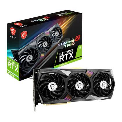 MSI RTX-3060-Ti-GAMING-Z-TRIO-LHR Geforce RTX 3060 Ti Gaming Z Trio LHR 8Gb GDDR6x PCI-Express Graphics Card