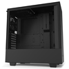 NZXT CA-H511B-B1 H511 Mid Tower Gaming PC Case, ATX, Tempered Glass Panel, 2x USB 3,  2x 120mm Fan - Matte Black Edition  ( H510 replacment ) Image
