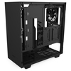 NZXT CA-H511B-B1 H511 Mid Tower Gaming PC Case, ATX, Tempered Glass Panel, 2x USB 3,  2x 120mm Fan - Matte Black Edition  ( H510 replacment ) Image