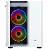 Corsair CC-9011137-WW 280X (RGB Edition) Crystal Tempered Glass Micro ATX PC Case - White Image