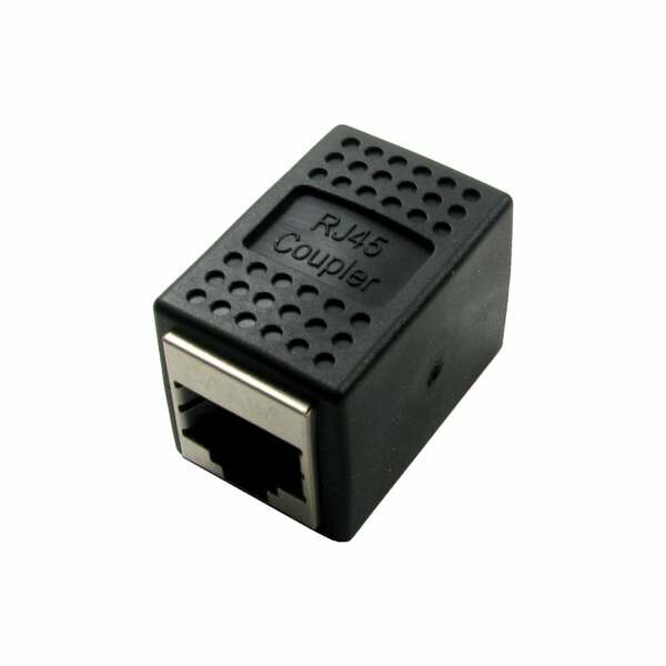 Generic  Rj45 Female - Female Through Coupler CAT 6 - Black