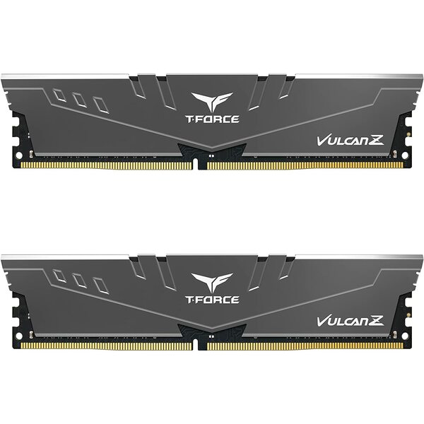 Team Group  T-Force Vulcan Z DDR4 16GB Kit (2x8GB) 3200MHz (PC4-25600) CL18 Desktop Memory - Grey