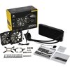 Corsair  Hydro H100X 240mm Liquid CPU Cooler, 2 x 12cm PWM Fans, LED Pump Head Image