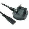 Generic  2m UK Plug to Figure 8 Mains C7 mains power Lead Image