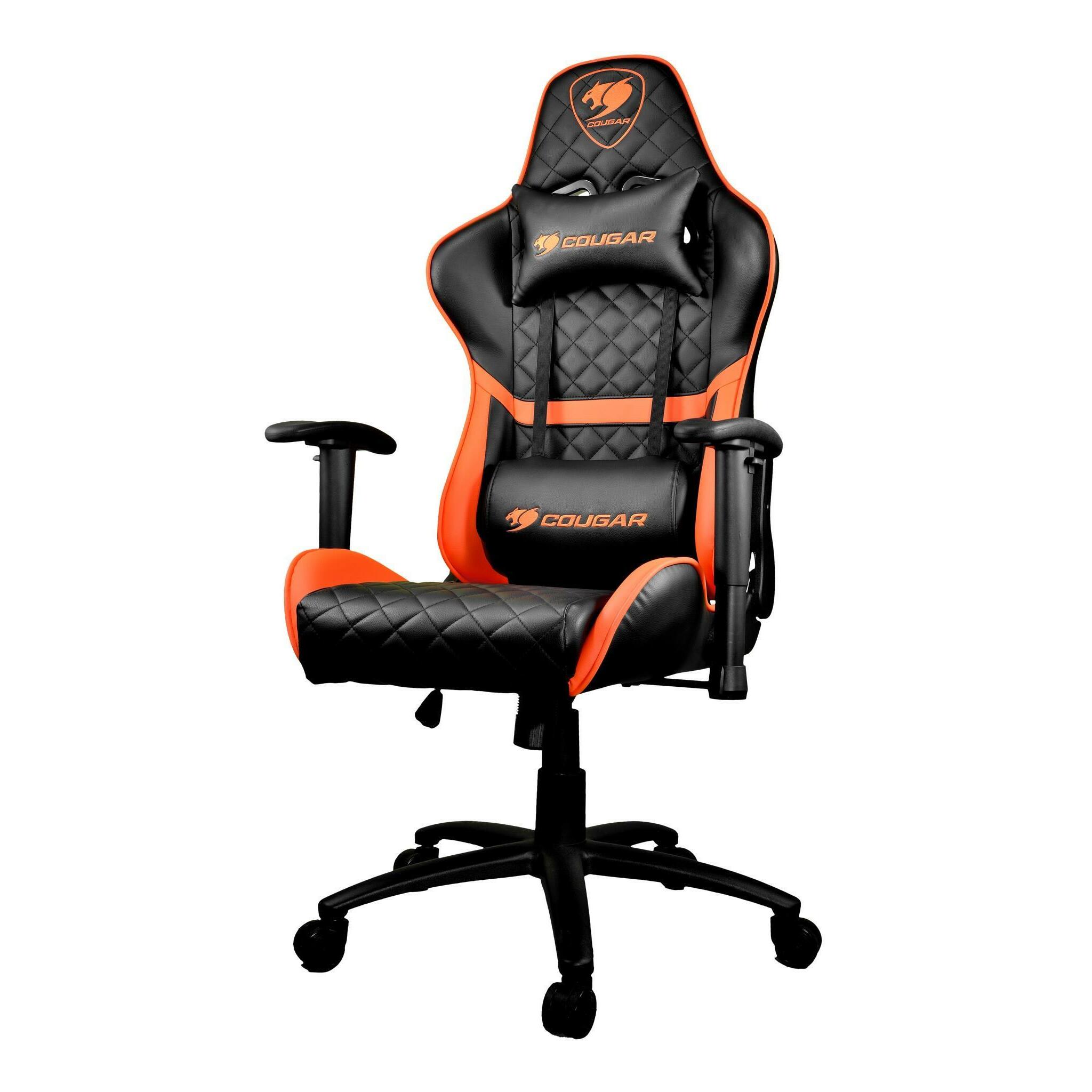 Orange black sales gaming chair