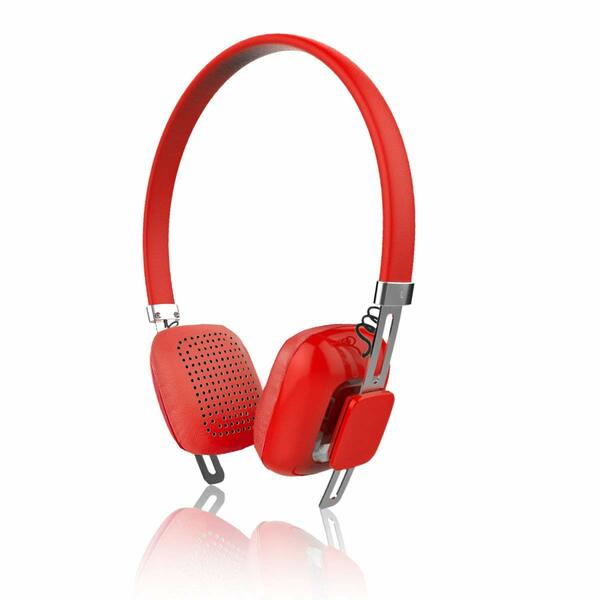 Psyc  Bluetooth Stylish On Ear Rechargable Headphones with built in Mic - Red Edition