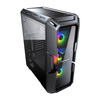 Cougar  Glass Fronted RGB Gaming Case - Black Tempered Glass Window, 3x RGB Fans Image