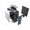 JEDEL  Wrath RGB MESH Fronted Gaming Case with 6 RGB 120mm Fans - Black Tempered Glass Window Image