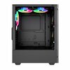JEDEL  Wrath RGB MESH Fronted Gaming Case with 6 RGB 120mm Fans - Black Tempered Glass Window Image