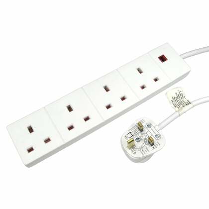 Newlink  4 Gang 2mtr Cable Extension (un protected)