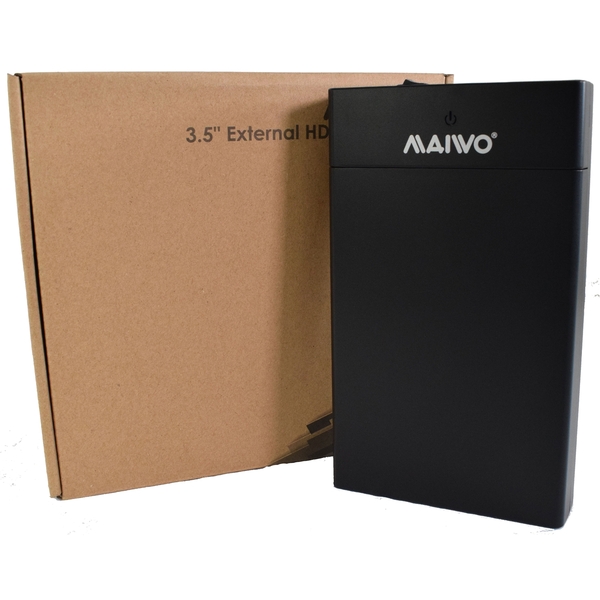 Maiwo  USB 3 3.5 Inch Hard Disk Drive Enclosure Black SATA