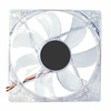 Right-Tec  8CM / 80mm Case Fans (clear - Lights up Blue,red,green,yellow Led) Image