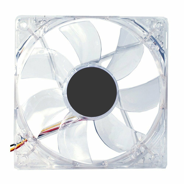 Right-Tec  8CM / 80mm Case Fans (clear - Lights up Blue,red,green,yellow Led)