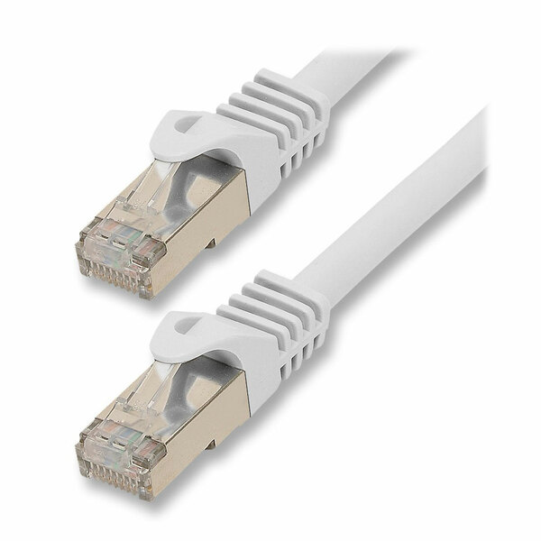 Falcon Value  20 Meter White CAT8 Ethernet Network Patch Cable 40Gbps LAN SSPT Gigabit