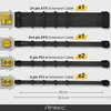ANTEC  Power Supply Sleeved Cable Extension Kit 30cm with Combs, Black Image