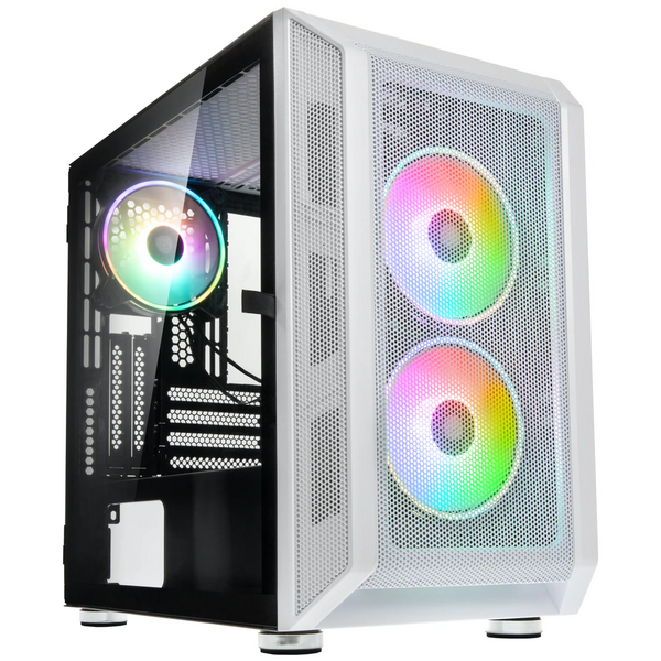 Kolink  CITADEL Mesh Micro ATX - Tempered Glass - White Edition