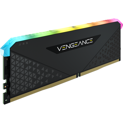 Corsair  Vengeance RGB RS 16GB Memory, DDR4, 3200MHz (PC4-25600), CL16, XMP 2.0, 6 LEDs, Black