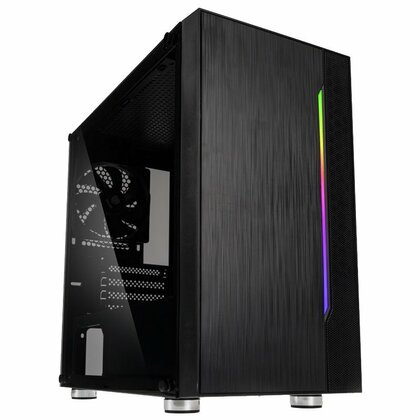 Kolink  Inpire K6 Midi Tower Case - Black Tempered Glass Window