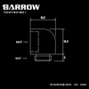 BARROW  G1/4 Male To 90 Degree Female Angle - Black Image