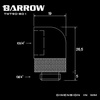 BARROW  G1/4 Male Rotary To 90 Degree Female Angle - Black Image