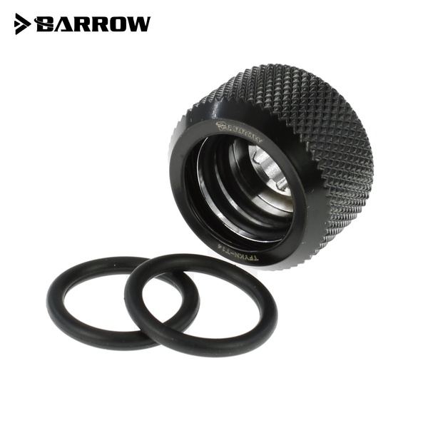 BARROW  G1/4 - 16Mm Od Twin Seal Hard Tube Compression Fitting - Black