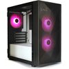 Tecware  FORGE M2 - Mini Tower Black / White interior- TG Side Pannel with 3x RGB Fans Image