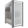 Corsair  4000D Airflow White Edition - Tempered Glass Mid-Tower ATX Case (High-Airflow Front Panel, Tempered glass side panel Image