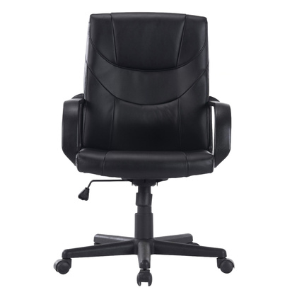 Niceday 4554214 Chair with Armrest and Adjustable Seat Apollo Bonded Leather Black