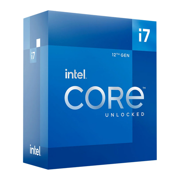 Intel 12 Core i7 12700KF Alder Lake CPU/Processor,  S 1700, Alder Lake, 12 Cores, 20 Threads, 3.6GHz, 5.0GHz Turbo - Retail Boxed