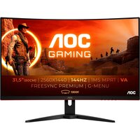 AOC  31.5` QHD 1440p LED Curved Black Gaming monitor LED Display 144Hz  - Black Friday Deal