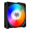 Lian Li UF-AL120-3W UNI AL120 Addressable RGB 120mm Fan Triple Pack With Controller - Black Image