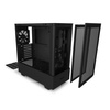 NZXT  H510 Flow Mesh Fronted Mid Tower Gaming PC Case With USB C + USB3, ATX, Tempered Glass Panel, Black Edition Image