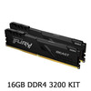 Kingston  16GB FURY Beast (2x8GB) 3200MHz DDR4 CL16 Desktop Memory Kit of 2 Image
