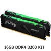 Kingston KF432C16BBAK2/16 16GB FURY Beast RGB (2x8GB) 3200MHz DDR4 CL16 Desktop Memory Kit of 2 - SPECIAL OFFER Image