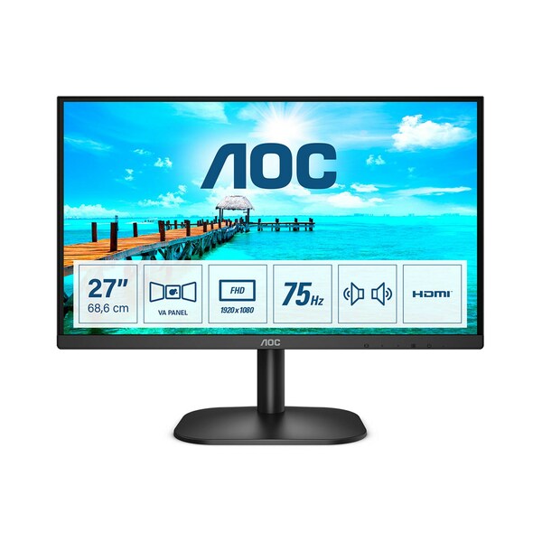 Aoc 27B2AM 27`` Full HD VA Monitor 1080p 60Hz, VGA / HDMI - Special Offer