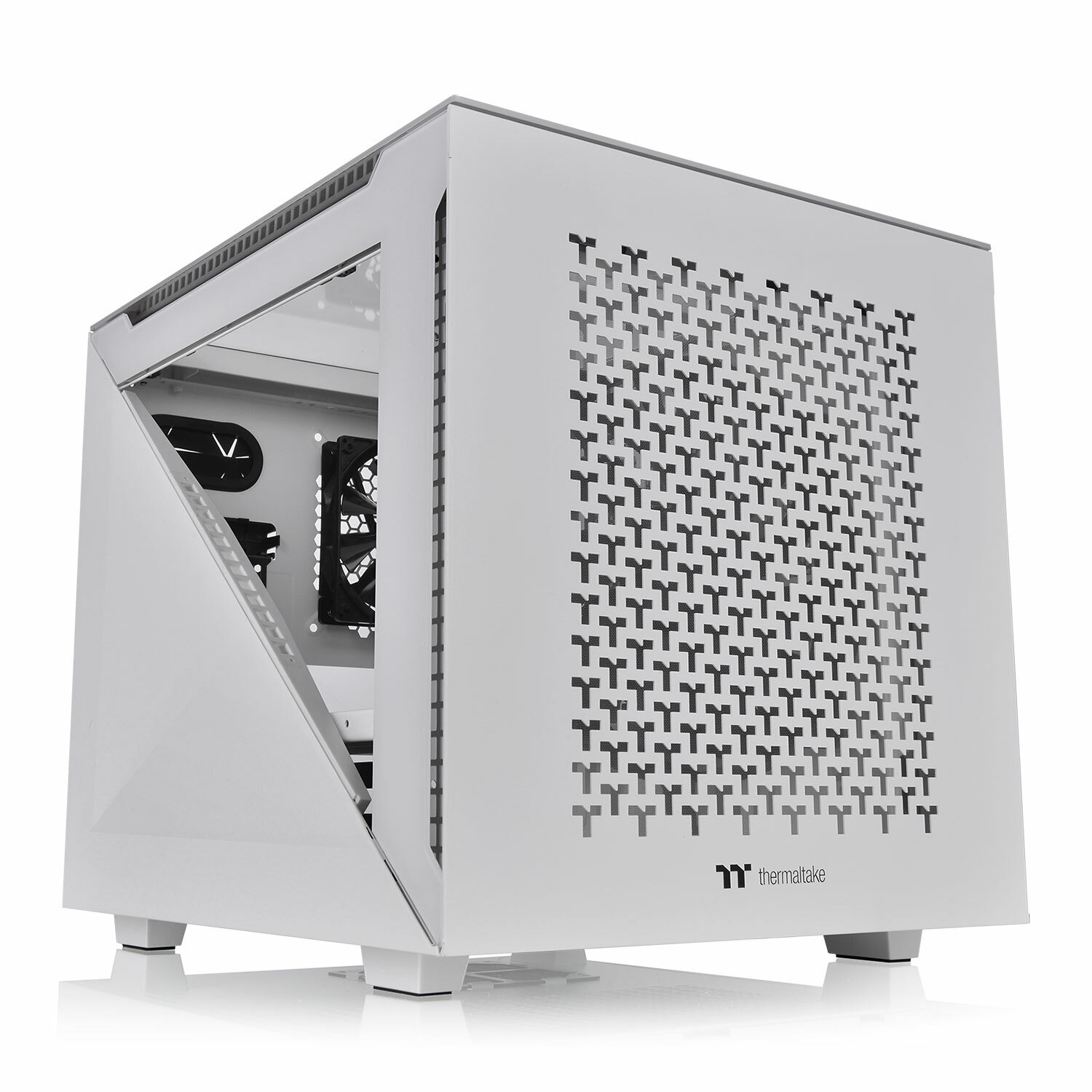 Thermaltake Divider 200 TG Air White Tempered Glass MicroATX PC Gaming