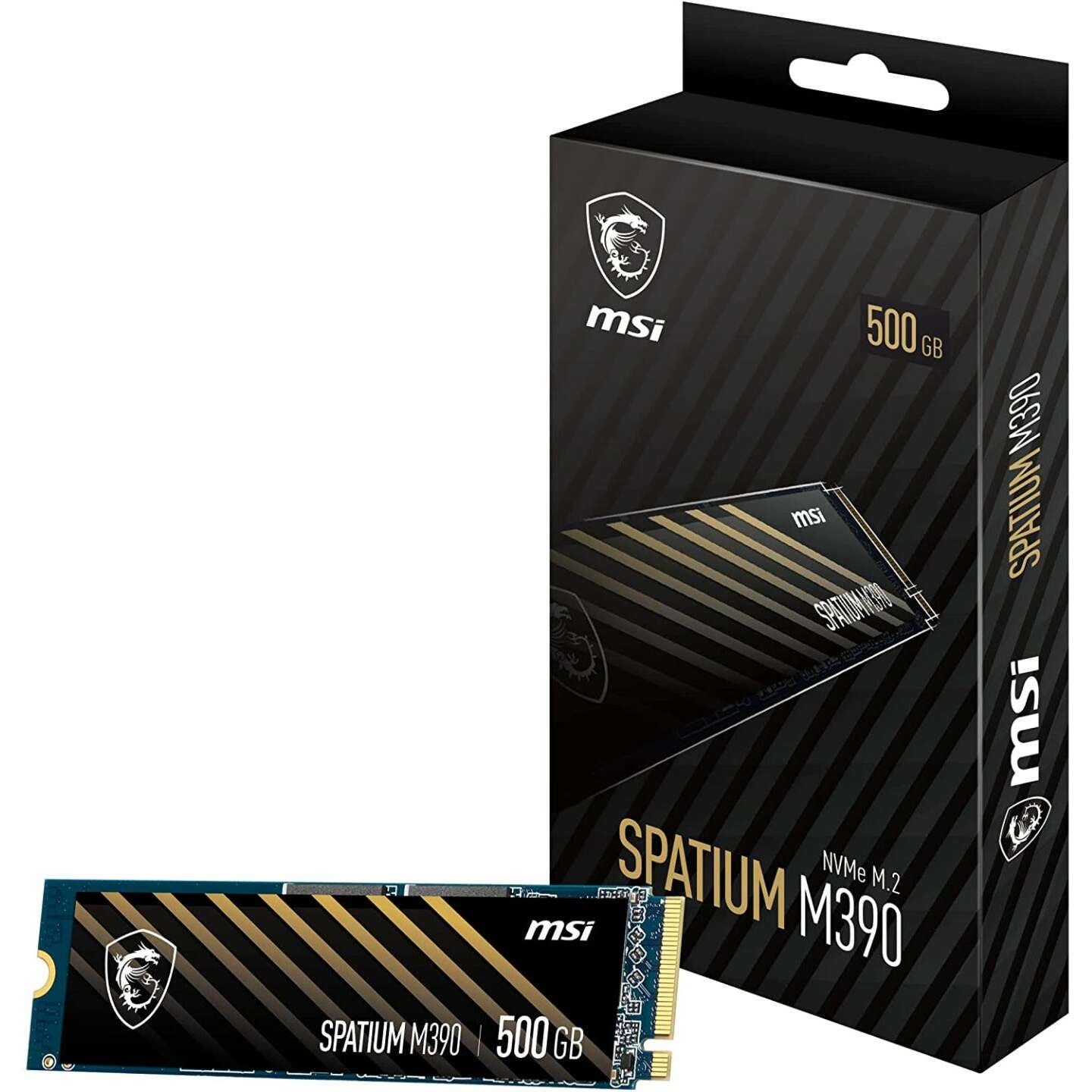 MSI SPATIUM M390 500GB SSD NVMe M.2 Solid State Drive | Falcon Computers