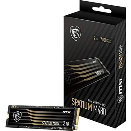 MSI  SPATIUM M480 2TB M.2 PCIe 4.0 Gen4 NVMe SSD/Solid State Drive