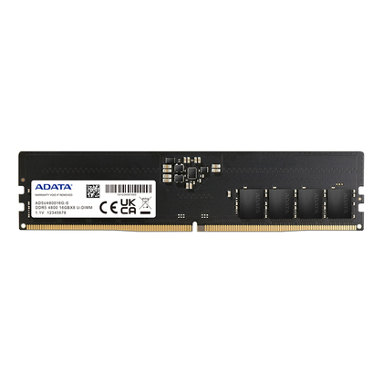 Adata  ADATA 16GB, DDR5, 4800MHz, DIMM Memory, 1.1v 1 x 16GB Module