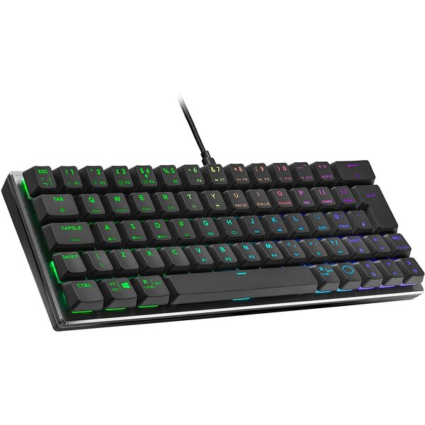 Coolermaster SK620 Wired 60% Mechanical Keyboard With TTC Red Switches - Gunmetal Grey