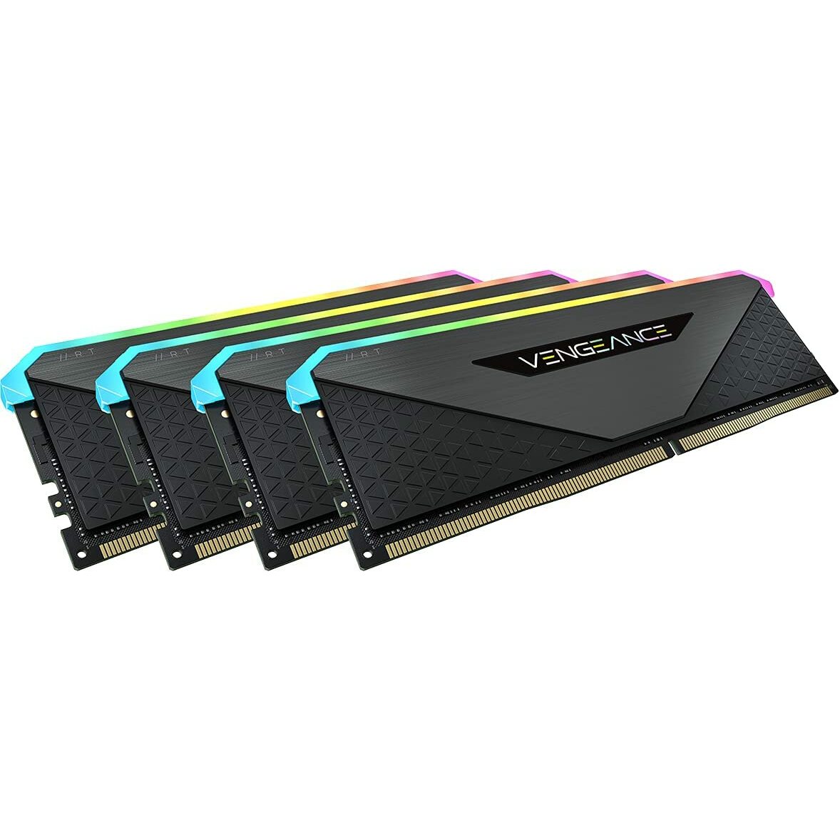 Corsair Vengeance RGB RT 64GB Memory Kit 4 x 16GB DDR4 3200MHz PC4 25600 CL16 XMP 2.0 10 LEDs AMD Optimised Falcon Computers