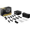 MSI  850W, 80 Plus Gold, Fully Modular, Japanese Capacitor, Flat Moduar Cables - Blac k Friday Deal Image