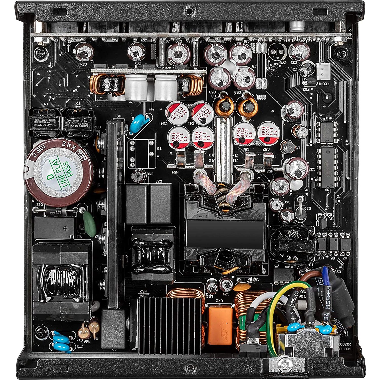 MSI 850W, 80 Plus Gold, Fully Modular, Japanese Capacitor, Flat Moduar