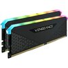 Corsair  32GB VENGEANCE RGB RS Kit (2 x 16GB), DDR4, 3600MHz (PC4-28800), CL18, XMP 2.0, 6 LEDs, Black Image