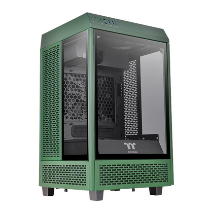 Thermaltake  The Tower 100 Mini Chassis Tempered Glass PC Gaming Case - Racing Green