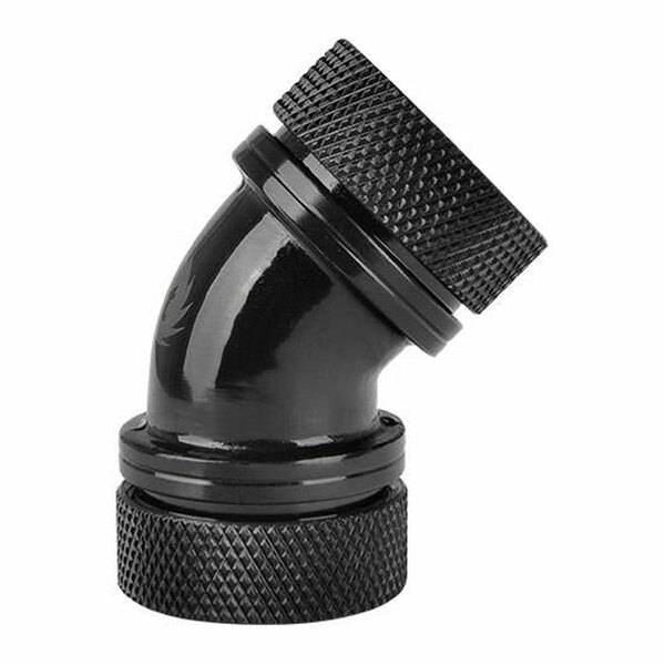 Thermaltake  45 Degree 5/8`` Dual PETG Compression Fitting - Black