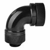 Thermaltake  90 Degree 5/8`` Compression Fitting with G 1/4 Threads - Black Image