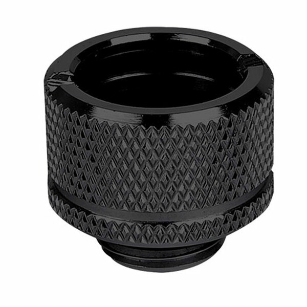 Thermaltake  Pacific G1/4 PETG Tube 16mm OD Black Compression Adapter - DIY LCS/Fitting - Black