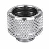 Thermaltake  Pacific G1/4 PETG Tube 16mm Water Cooling compression OD Adapter - Chrome Image
