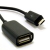 Generic  OTG USB On The Go Host HQ Adapter Cable USB A Female to Micro B - Black Image